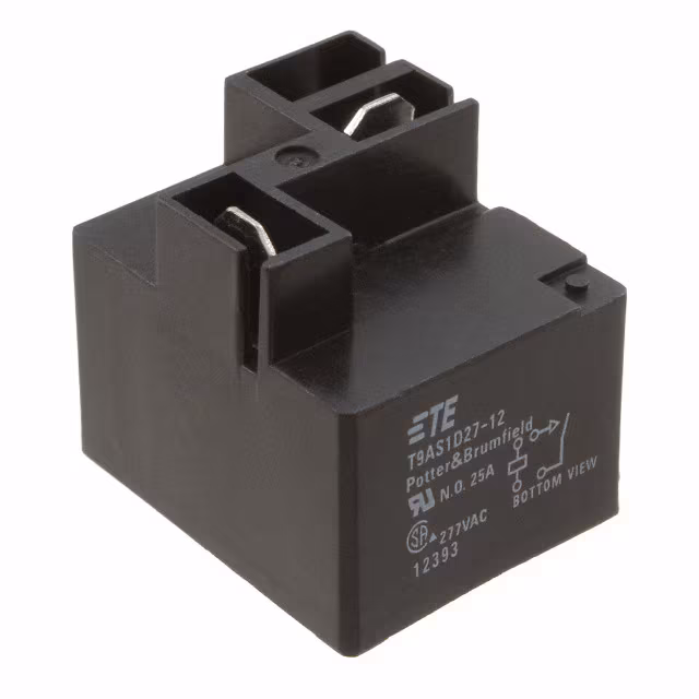 T9AS1D27-12 TE Connectivity Potter & Brumfield Relays  Power Relays Over 2 Amps